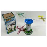 Schylling Aerodrome Airport Control Tower Wind-Up Toy and Lotus Racing Car Set