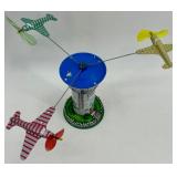 Schylling Aerodrome Airport Control Tower Wind-Up Toy and Lotus Racing Car Set
