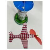 Schylling Aerodrome Airport Control Tower Wind-Up Toy and Lotus Racing Car Set