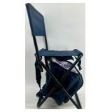 Set of 2 Folding Camping Chairs with Insulated Coolers and Picnic Accessories