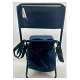 Set of 2 Folding Camping Chairs with Insulated Coolers and Picnic Accessories