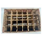 Set of 5 Vintage Pepsi Wooden Soda Crates with Bottle Dividers