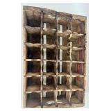 Set of 5 Vintage Pepsi Wooden Soda Crates with Bottle Dividers