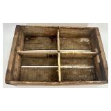 Set of 5 Vintage Pepsi Wooden Soda Crates with Bottle Dividers
