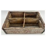 Set of 5 Vintage Pepsi Wooden Soda Crates with Bottle Dividers