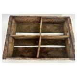 Set of 5 Vintage Pepsi Wooden Soda Crates with Bottle Dividers