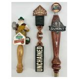 Set of 3 Summit Brewing Tap Handles Including Oktoberfest and Unchained