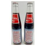 Rod Carew Autographed Memorabilia Set - Framed 1987 Poster, Baseball, and Twins Coke Bottles