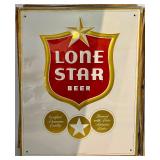 Set of 12 Lone Star Beer Embossed Metal Advertising Signs