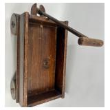 Vintage Wooden Toy Wagon with Handle