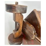 Vintage Wooden Toy Wagon with Handle