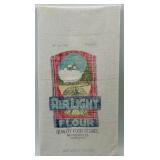 Pair of Vintage Flour Sack Cloth Bags EACO and Air Light 49 lb Advertising