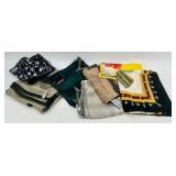 Set of 8 Silk Scarves Including Anne Klein and Various Patterns