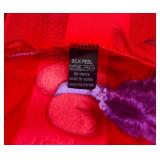 Red Hat Society Ladies Scarf Lot with Beaded Purse Accessory