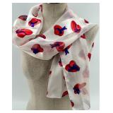 Red Hat Society Ladies Scarf Lot with Beaded Purse Accessory