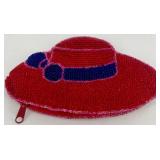 Red Hat Society Ladies Scarf Lot with Beaded Purse Accessory