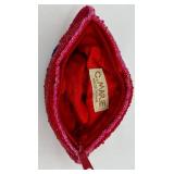 Red Hat Society Ladies Scarf Lot with Beaded Purse Accessory