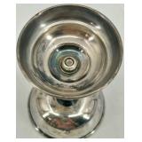 Collection of Vintage Silverplate Communion Pieces Including Chalice, Cruet, and Patens