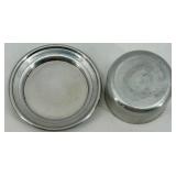 Collection of Vintage Silverplate Communion Pieces Including Chalice, Cruet, and Patens