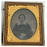 Collection of 4 Antique Daguerreotype Portrait Photographs in Ornate Cases