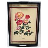 Floral Home Decor Collection with Floral Tray, Ceramic Dishs, and Planters