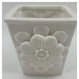 Floral Home Decor Collection with Floral Tray, Ceramic Dishs, and Planters