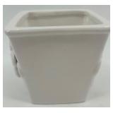 Floral Home Decor Collection with Floral Tray, Ceramic Dishs, and Planters