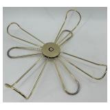 Anchor Hocking Early American Prescut Glass Sectional Serving Tray Set with Stand