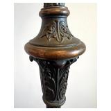 Antique Ornate Metal Funeral Fan with Decorative Frame and Parts