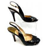 Cole Haan Black Patent Leather High Heel Shoes, Size 9 AA Set of 2 Pairs