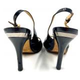 Cole Haan Black Patent Leather High Heel Shoes, Size 9 AA Set of 2 Pairs