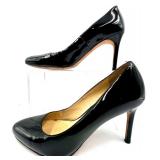 Cole Haan Black Patent Leather High Heel Shoes, Size 9 AA Set of 2 Pairs