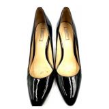Cole Haan Black Patent Leather High Heel Shoes, Size 9 AA Set of 2 Pairs