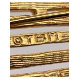 24k Gold Shou Medallion Pin with Buddha Jade Pendant & Chain