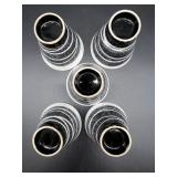 Japanese Stoneware Tea Set with 5 Cups and Teapot