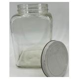 Vintage Kraft Wooden Cheese Crate with 2 Glass Storage Jars