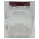 Vintage Kraft Wooden Cheese Crate with 2 Glass Storage Jars