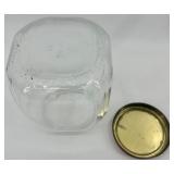 Vintage Kraft Wooden Cheese Crate with 2 Glass Storage Jars