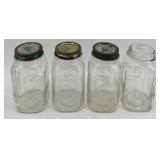 Collection of Vintage Ball and Atlas Glass Mason Jars with Lids