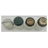 Collection of Vintage Ball and Atlas Glass Mason Jars with Lids