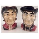 Pair of Royal Copley Wall Pocket Head Vases