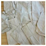 Lot of 16 Canvas Bank Cash Bags in Assorted Sizes