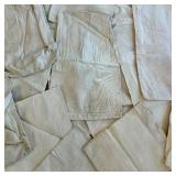 Lot of 16 Canvas Bank Cash Bags in Assorted Sizes