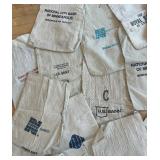 Collection of Vintage Canvas Bank Coin Bags Assorted Brands