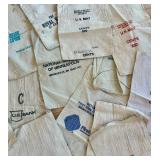 Collection of Vintage Canvas Bank Coin Bags Assorted Brands