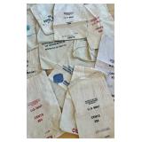 Collection of Vintage Canvas Bank Coin Bags Assorted Brands