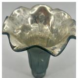 Set of 4 Vintage Mercury Glass Lamp Shades with Decorative Base