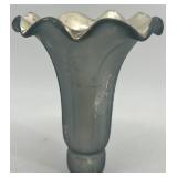 Set of 4 Vintage Mercury Glass Lamp Shades with Decorative Base