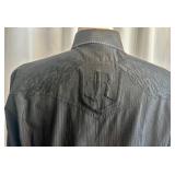 Set of 2 Roar Long Sleeve Button Up Shirts with Embroidery XL