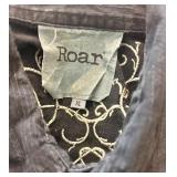 Set of 2 Roar Long Sleeve Button Up Shirts with Embroidery XL